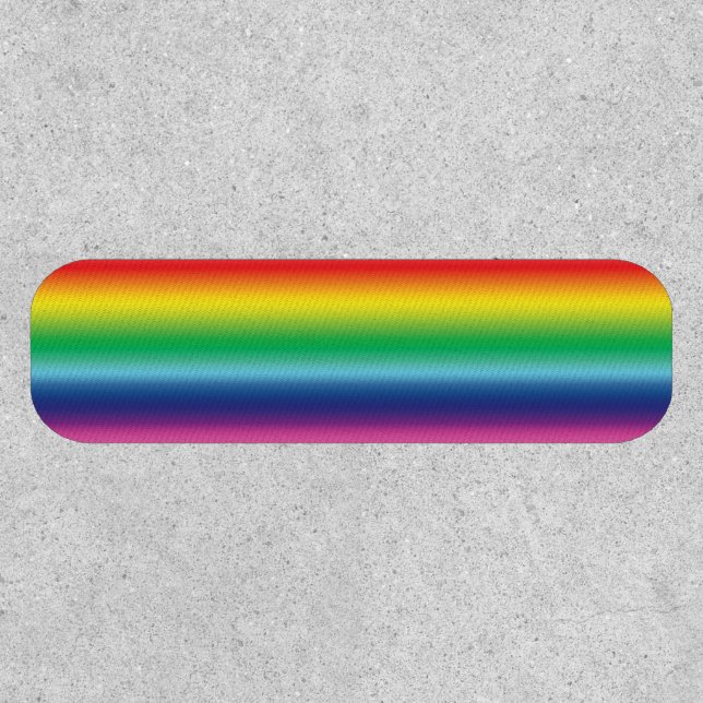 Equality lgbt lgbtq rainbow gay pride flag colors patch (Front)