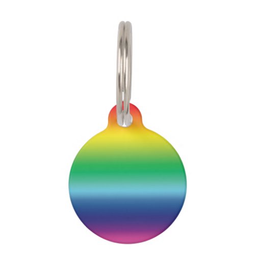 Equality lgbtq rainbow gay pride flag colors _ dog pet ID tag