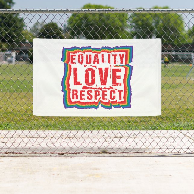 Equality Love and Respect Pride Month Banner (Insitu)