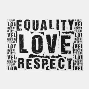 Equality Love and Respect Pride Month Doormat