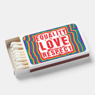 Equality Love and Respect Pride Month Matchboxes
