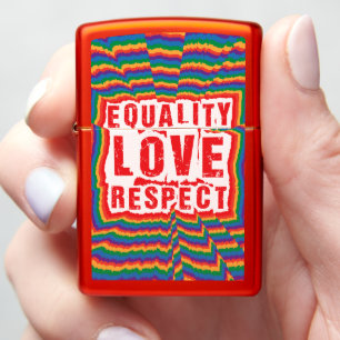 Equality Love and Respect Pride Month Zippo Lighter