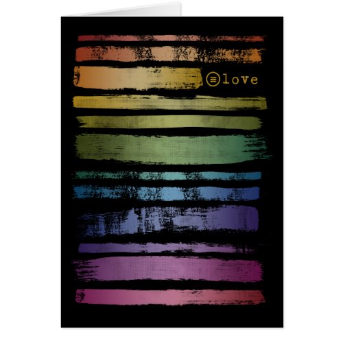 Equality Love Rainbow Brush Strokes LGBTQ ID656