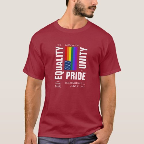 Equality March for Unity and Pride Tee light