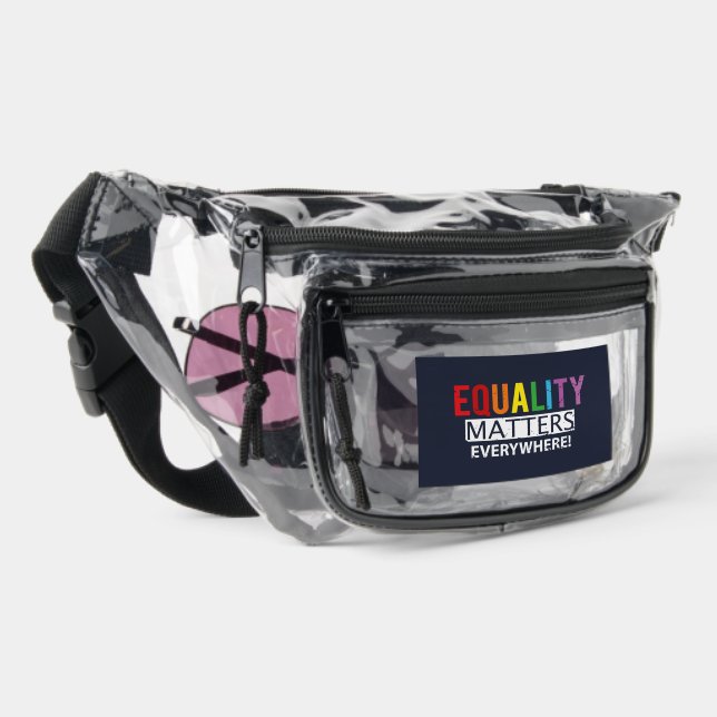 Equality Matters Everywhere Clear Fanny Pack (Right)