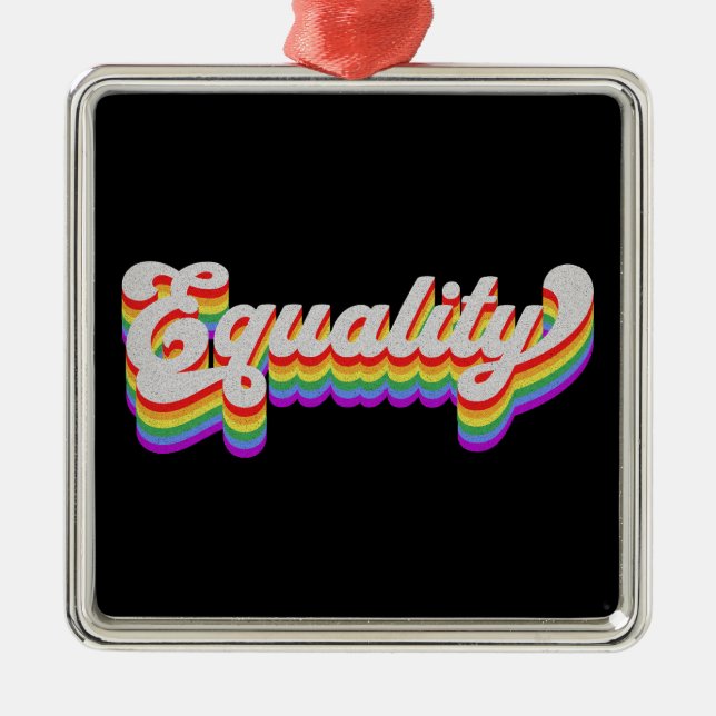 Equality Metal Ornament (Front)