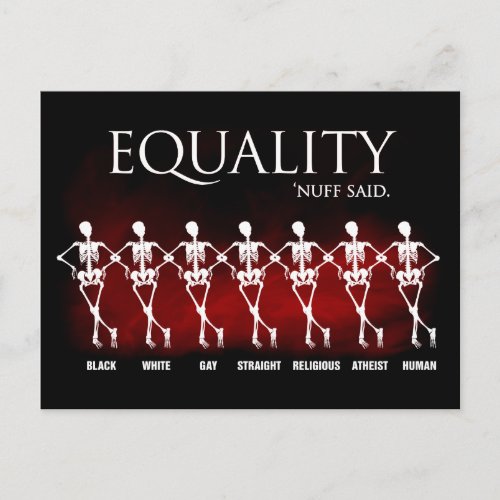 Equality Nuff said Postcard