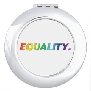 equality pride colors - beauty compact mirror