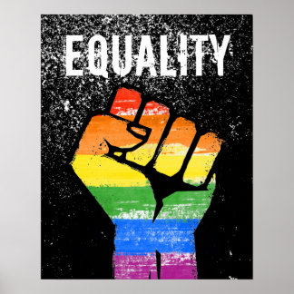 Equality Pride Fist Poster