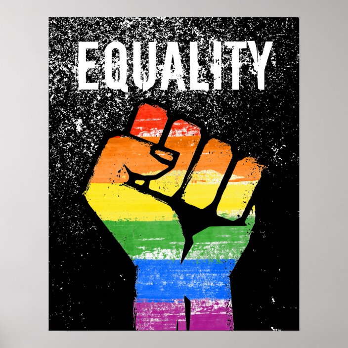 Equality Pride Fist Poster 8162