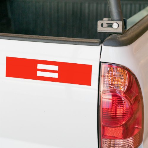Equality Pride Flag Bumper Sticker