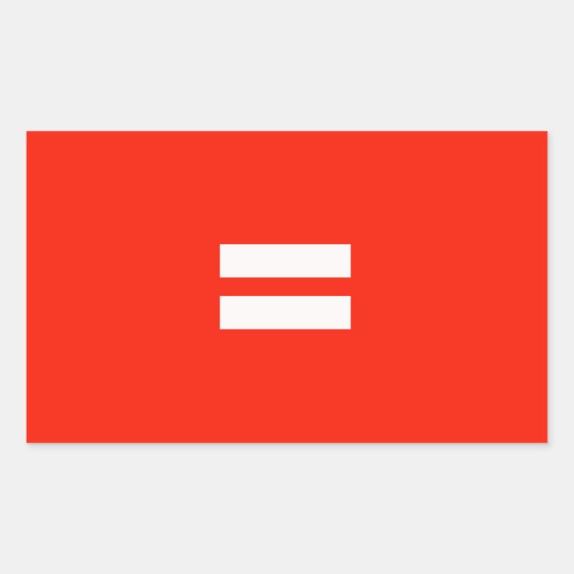Equality Pride Flag Rectangular Sticker (Front)