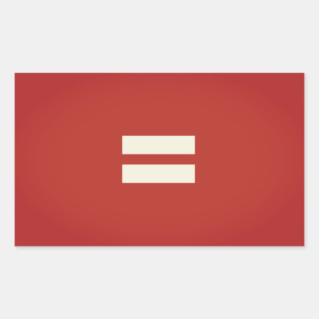 Equality Pride Flag Rectangular Sticker (Front)