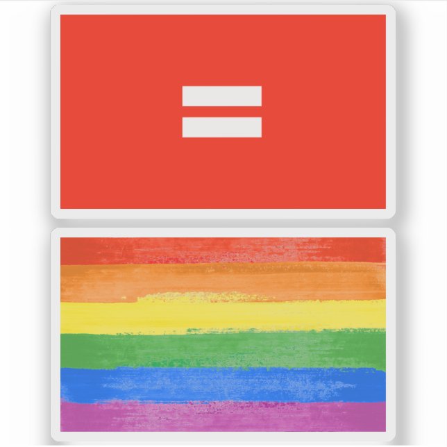 Equality Pride Flag Sticker (Front)