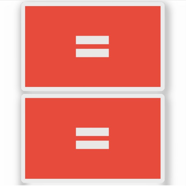 Equality Pride Flag Sticker (Front)