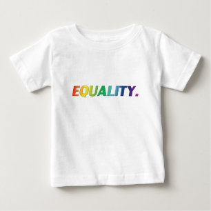 Equality pride lgbtq lgbt queer gay rainbow colors baby T-Shirt