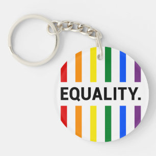 Equality Pride Rainbow Acrylic  Keychain