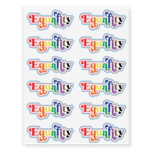 Equality Pride Temporary Tattoos
