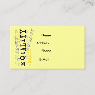 Equality Profile Card