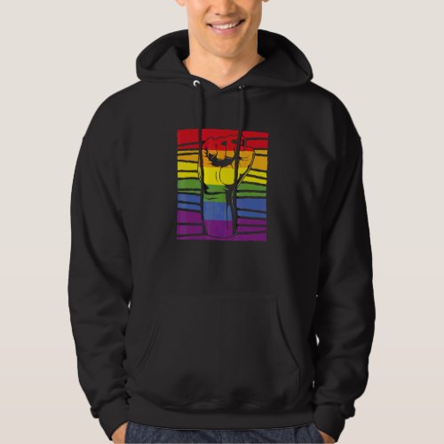 Equality Rainbow Flag Lgbtq Pride Fist Pride Month Hoodie