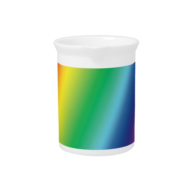 equality rainbow pride colors - Porcelain Pitcher (Front)