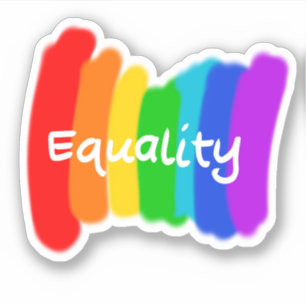 “Equality” Rainbow Text Sticker
