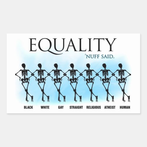 Equality Rectangular Sticker