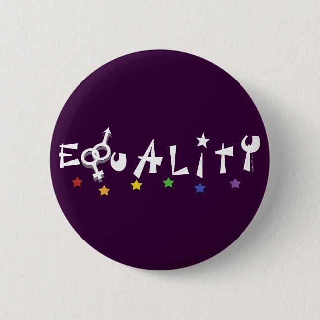 Equality Stars P Button (Front)