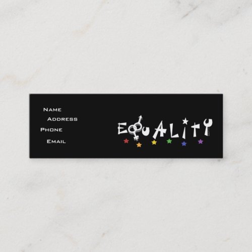 Equality Stars Profile Card Business Card Templates