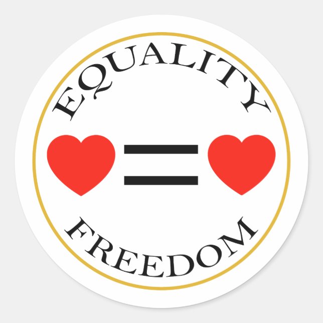 Equality Symbol Sticker (Front)