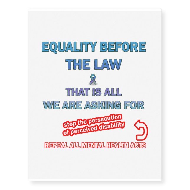 Equality tattoo (Front)