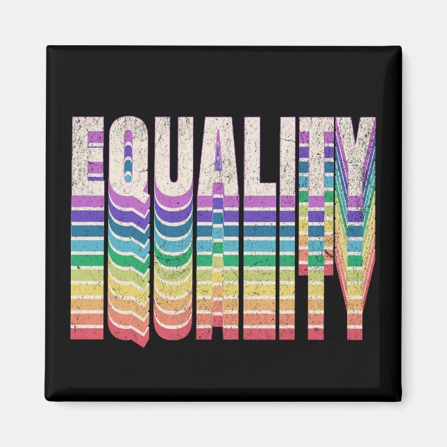 Equality text design magnet (Front)