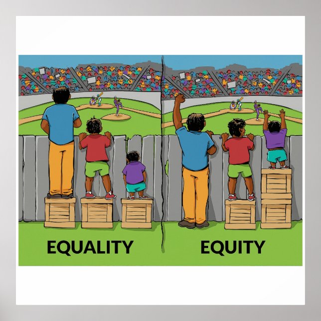 Equality vs Equity – Inspiring Social Justice  Poster (Front)