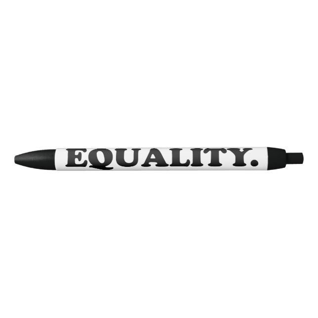 Equality white and black modern typography pen (Front)