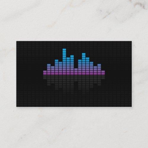 Equalizer - Blue Business Card Templates