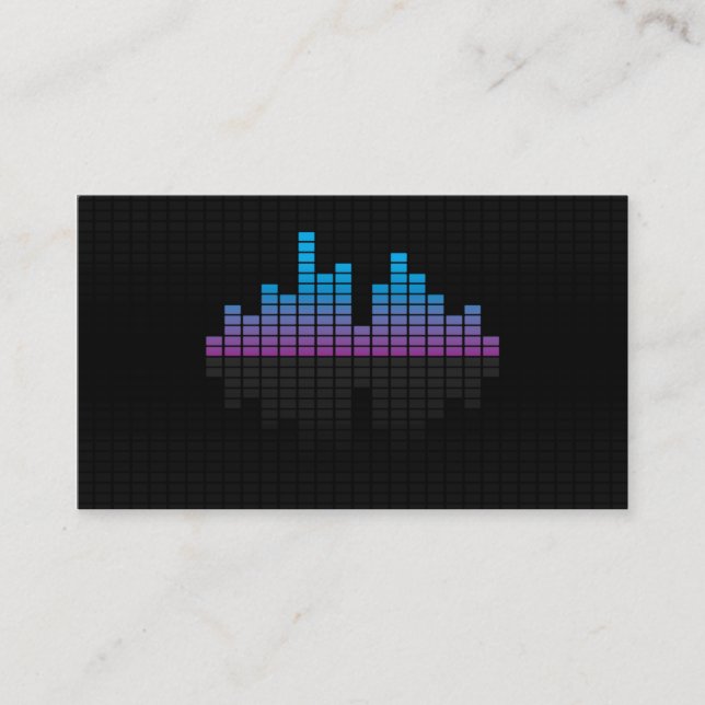 Equalizer - Blue Business Card (Front)