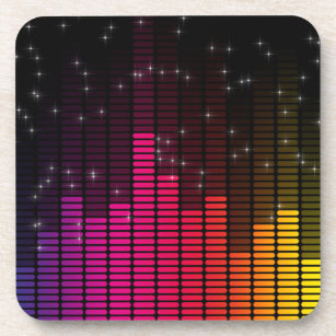 Equalizer Disco Lights Music Volume Beverage Coaster