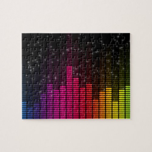 Equalizer Disco Lights Music Volume Jigsaw Puzzle