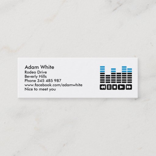 Customizable Equalizer Business Card Template