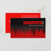 Equalizer Sound Bars Business Card (Front/Back)