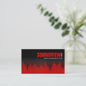 Equalizer Sound Bars Business Card (Standing Front)