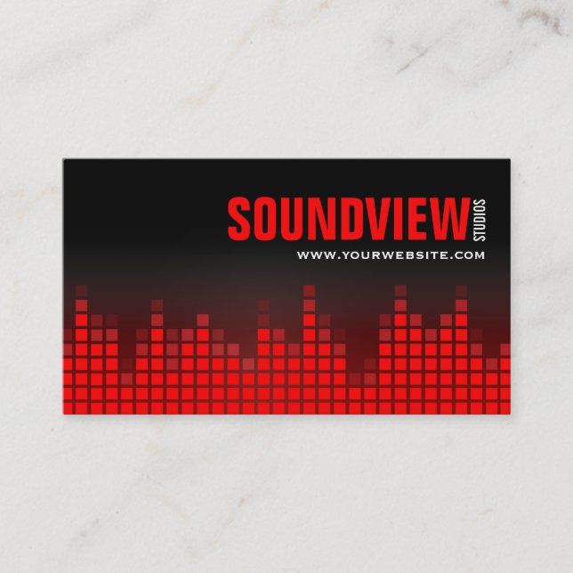 Equalizer Sound Bars Business Card (Front)
