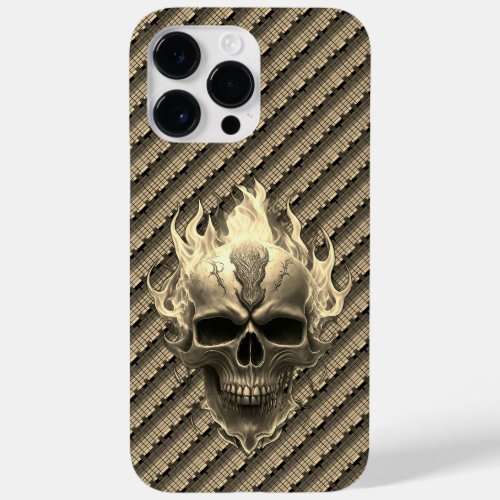 Equalizer Sound Board Flaming Skull Golden Rocker  Case_Mate iPhone 14 Pro Max Case