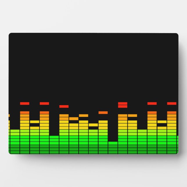 Equalizer Vibes from the Beat of DJ Music Black Plaque (Front)