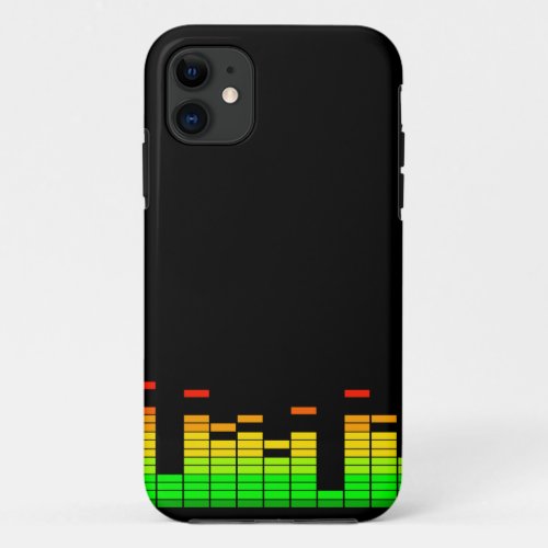 Equalizer Vibes from the Beat of DJ Music iPhone 11 Case