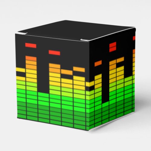 Equalizer Vibes from the Beat of DJ Music decor Favor Boxes