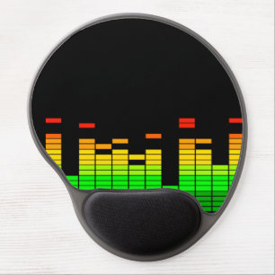 Equalizer Vibes from the Beat of DJ Music decor Gel Mouse Pad