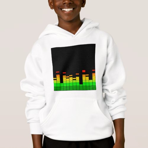 Equalizer Vibes from the Beat of DJ Music decor Hoodie