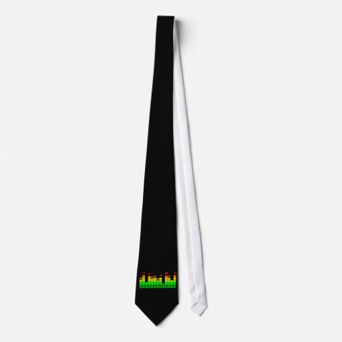 Equalizer Vibes from the Beat of DJ Music decor Neck Tie