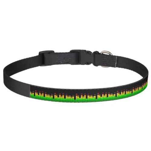 Equalizer Vibes from the Beat of DJ Music decor Pet Collar